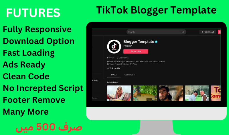 TikTok Blogger Template