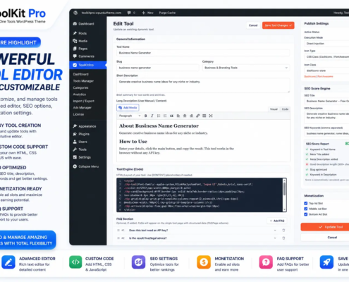 ToolKit Pro WordPress Theme – Create a Professional Multi Tool Website Professional Multi Tool Website